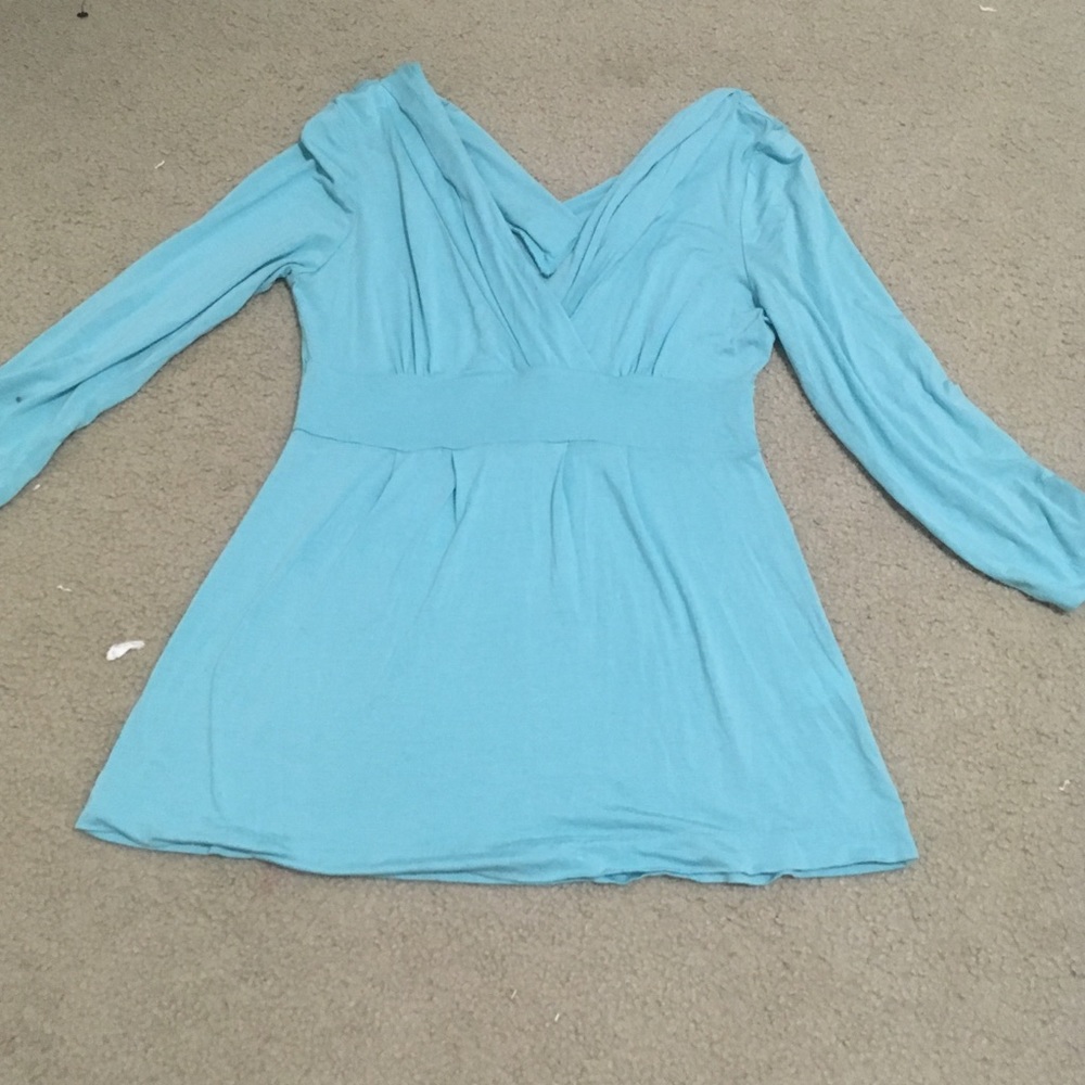 BANANA REPUBLIC BLUE BLOUSE